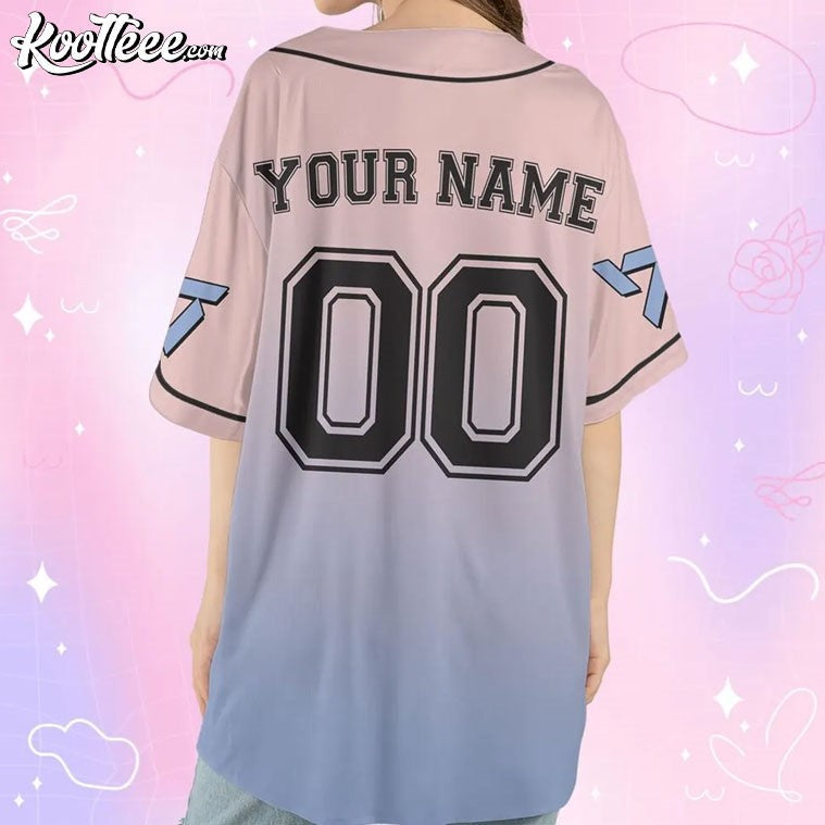 Seventeen Carat Fan Gift Custom Baseball Jersey baseball jersey product view 3