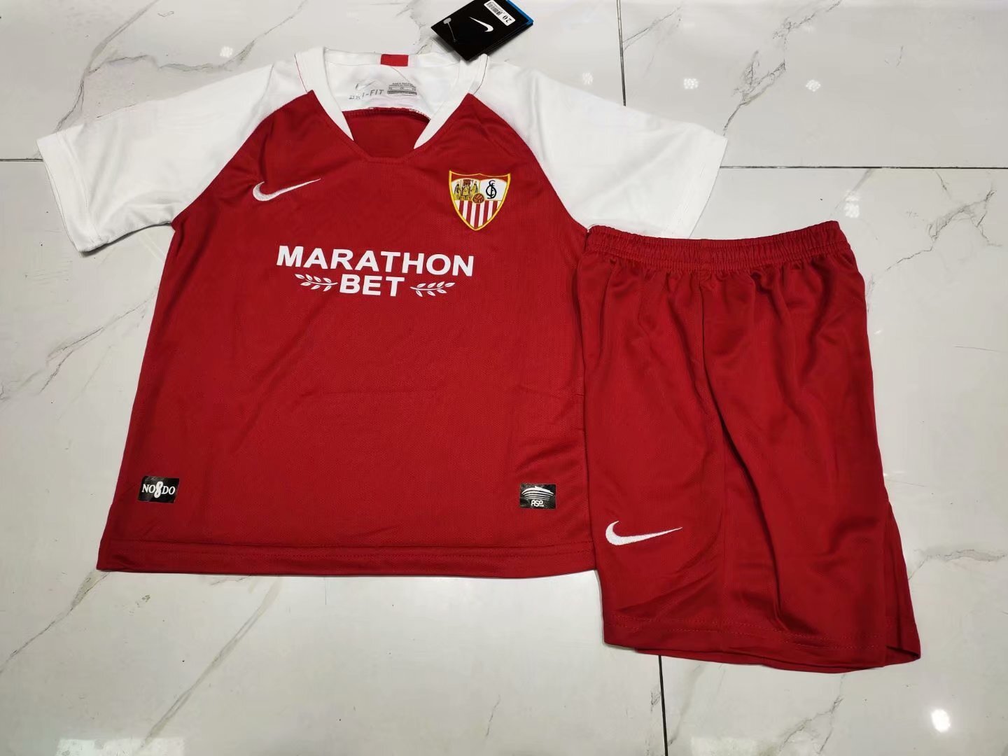 Sevilla Red Soccer Jersey sports jersey product view 1
