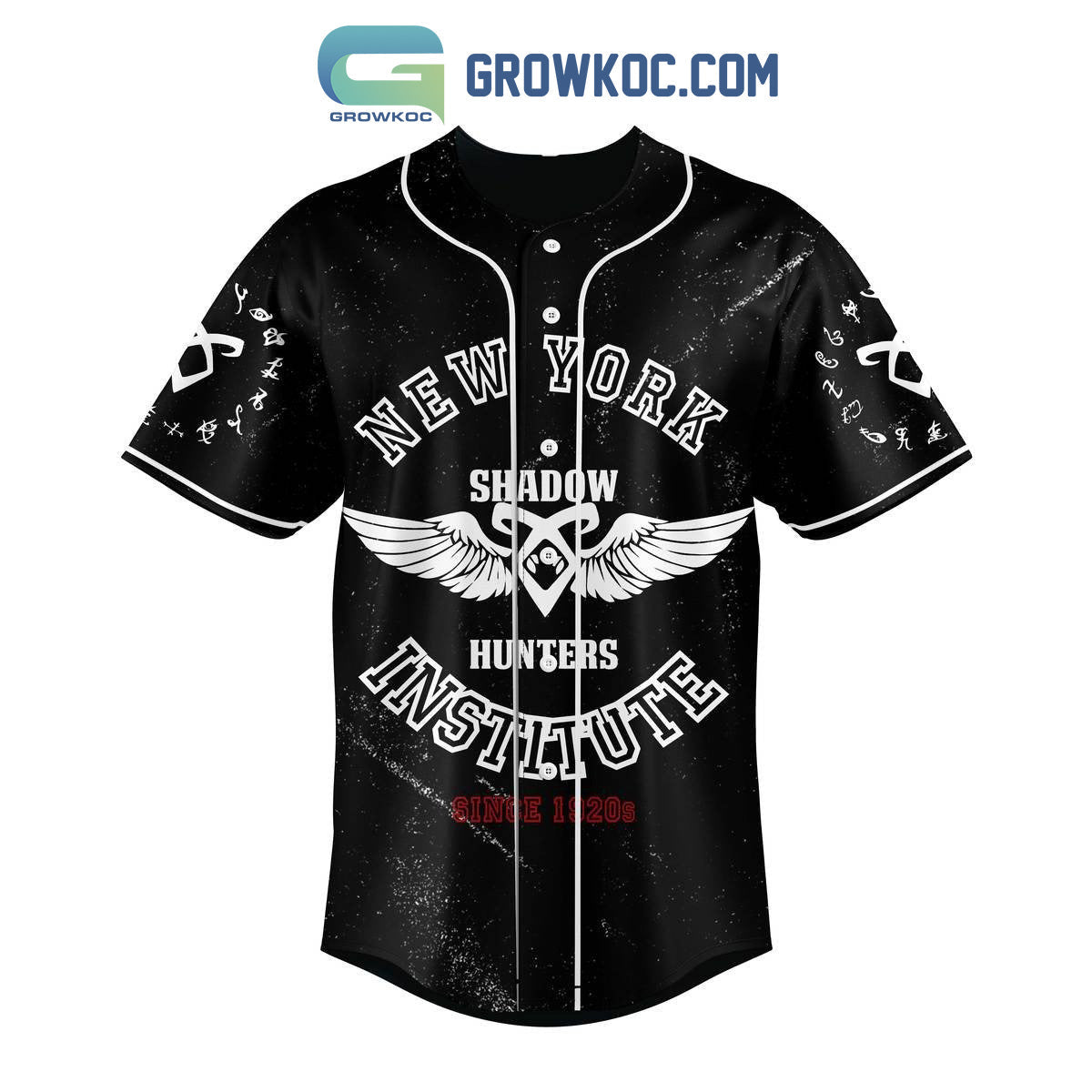 Shadow Hunters New York Institute Sicne 1920s Personalized Baseball Jersey baseball jersey product view 2