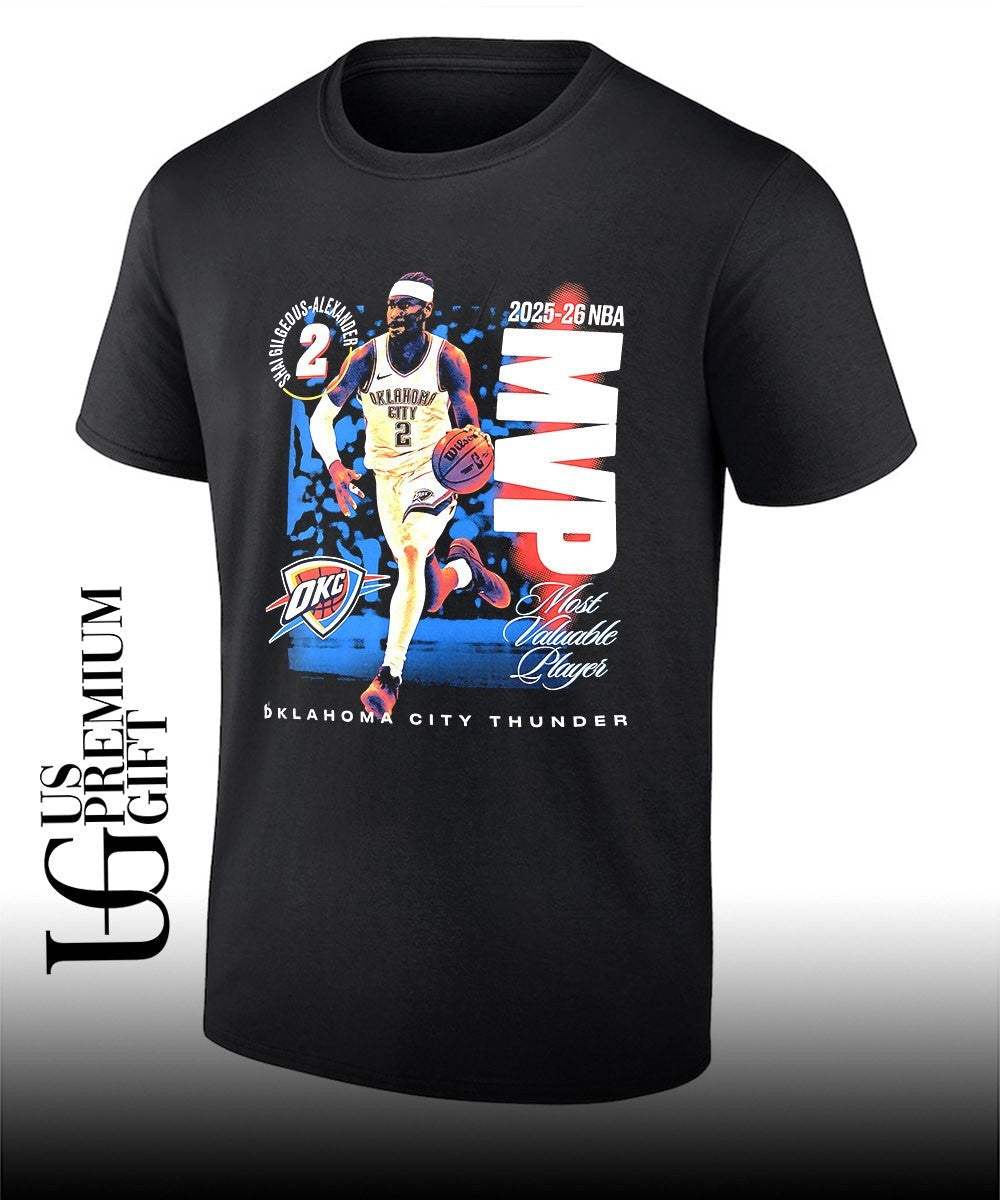 Shai Gilgeous-Alexander 2026 NBA MVP Oklahoma City Thunder basketball shirt Unisex T-shirt, Sweatshirt, Hoodie, Long Sleeve Tee - T-Shirt, Sweatshirt, Hoodie