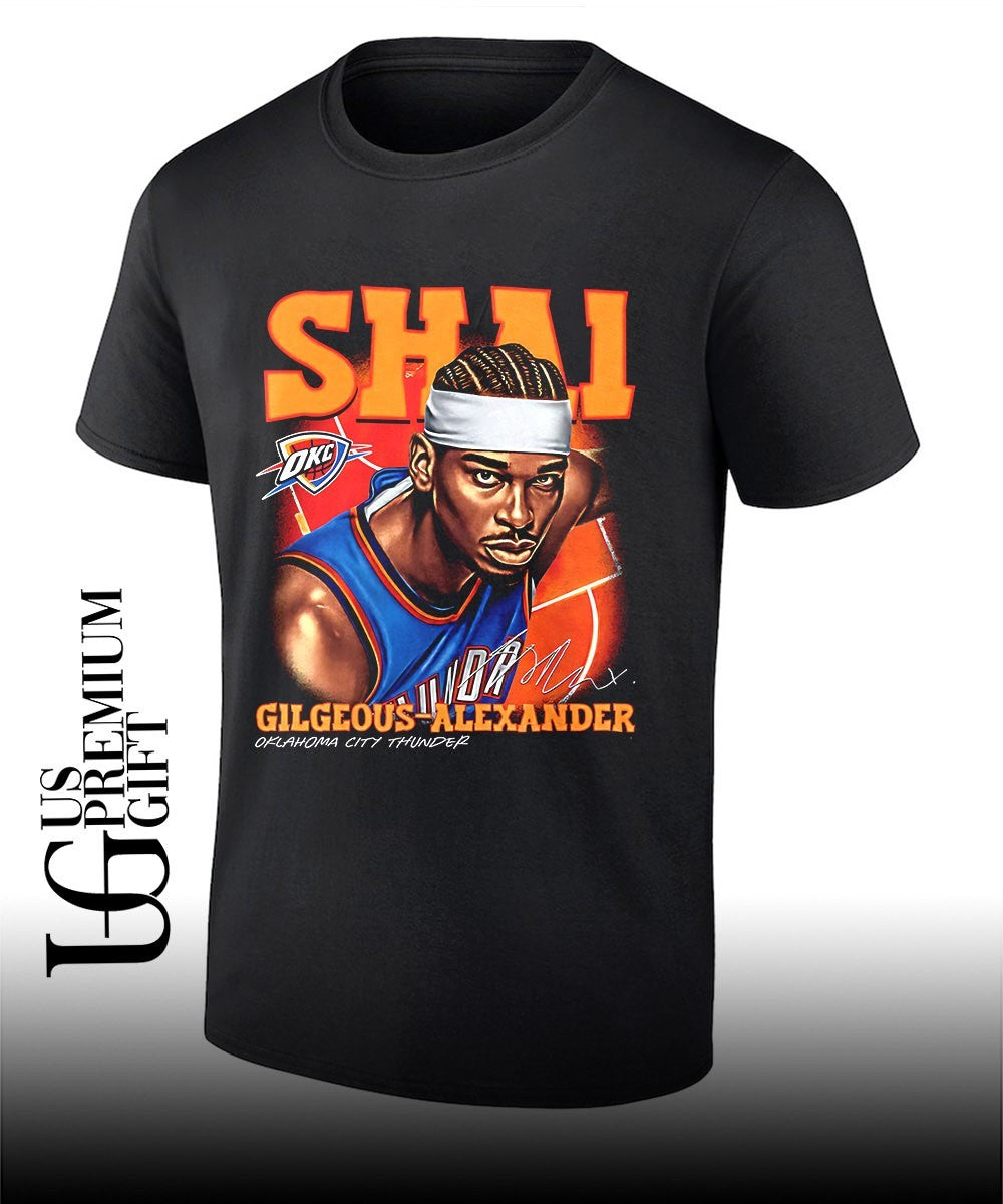 Shai Gilgeous-Alexander Oklahoma City Thunder NBA 2026 signature shirt Unisex T-shirt, Sweatshirt, Hoodie, Long Sleeve Tee - T-Shirt, Sweatshirt, Hoodie