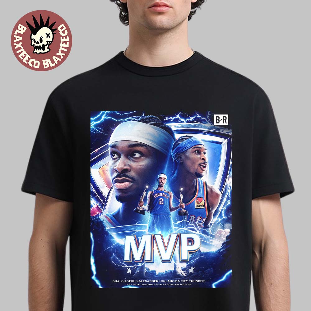 Shai Gilgeous Alexander SGA Oklahoma City Thunder 2026 NBA Back To Back MVP T-Shirt Unisex T-shirt, Sweatshirt, Hoodie, Long Sleeve Tee - T-Shirt, Sweatshirt, Hoodie