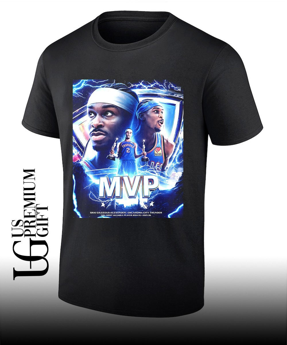 Shai Gilgeous Alexander SGA Oklahoma City Thunder 2026 NBA Back To Back MVP shirt Unisex T-shirt, Sweatshirt, Hoodie, Long Sleeve Tee - T-Shirt, Sweatshirt, Hoodie