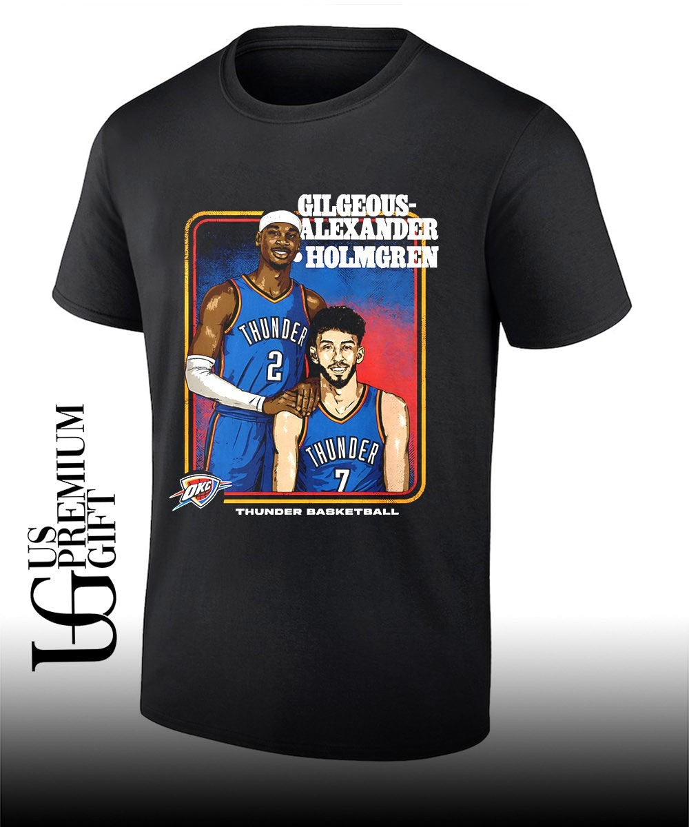Shai Gilgeous-Alexander and Chet Holmgren OKC Thunder NBA 2026 Step Brothers shirt Unisex T-shirt, Sweatshirt, Hoodie, Long Sleeve Tee - T-Shirt, Sweatshirt, Hoodie