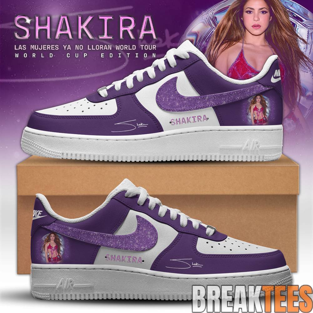 Shakira Las Mujeres Ya No Lloran Tour Air Force 1 Shoes Unisex T-shirt, Sweatshirt, Hoodie, Long Sleeve Tee - T-Shirt, Sweatshirt, Hoodie