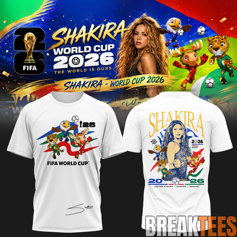 Shakira World Cup 2026 Global Rhythm Champions Tee Unisex T-shirt, Sweatshirt, Hoodie, Long Sleeve Tee - T-Shirt, Sweatshirt, Hoodie