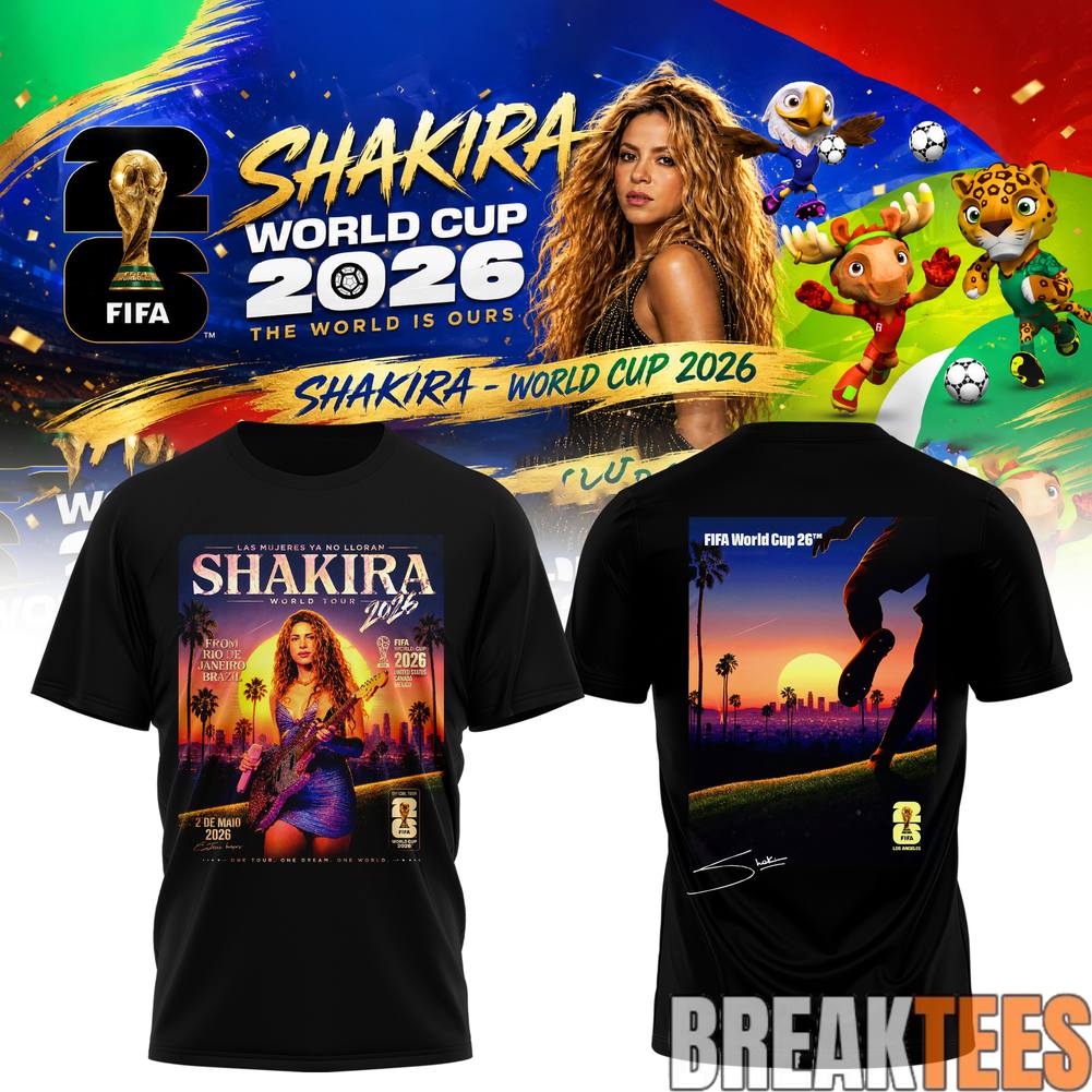 Shakira World Cup 2026 Sunset Tour Soccer Festival Graphic Tee Unisex T-shirt, Sweatshirt, Hoodie, Long Sleeve Tee - T-Shirt, Sweatshirt, Hoodie