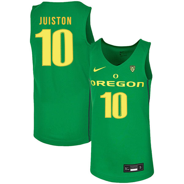 Shakur Juiston 10 Green College Football Jersey football jersey product view 1