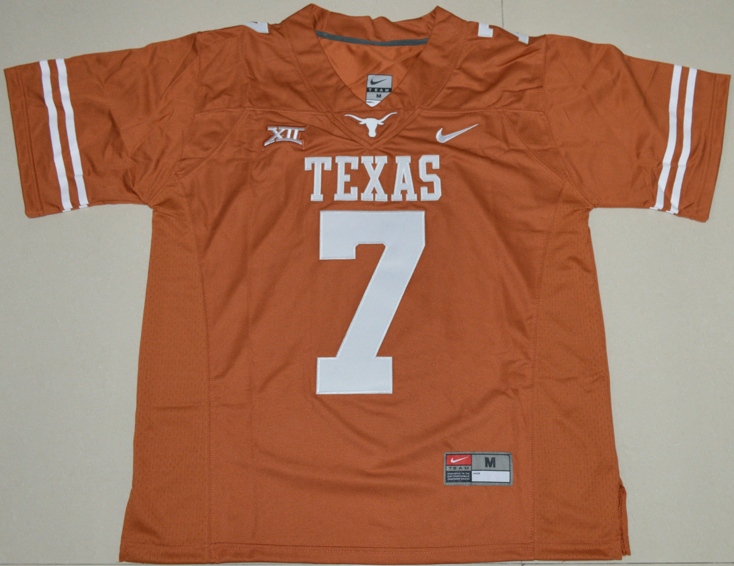 Shane Buechele 7 Dark Orange 2016 2 College Football Jersey football jersey product view 1