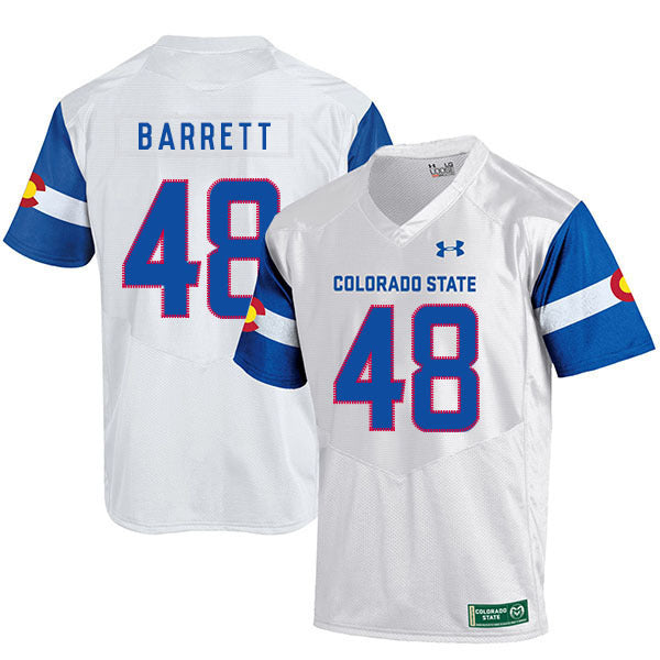 Shaquil Barrett 48 White College Football Jersey football jersey product view 1