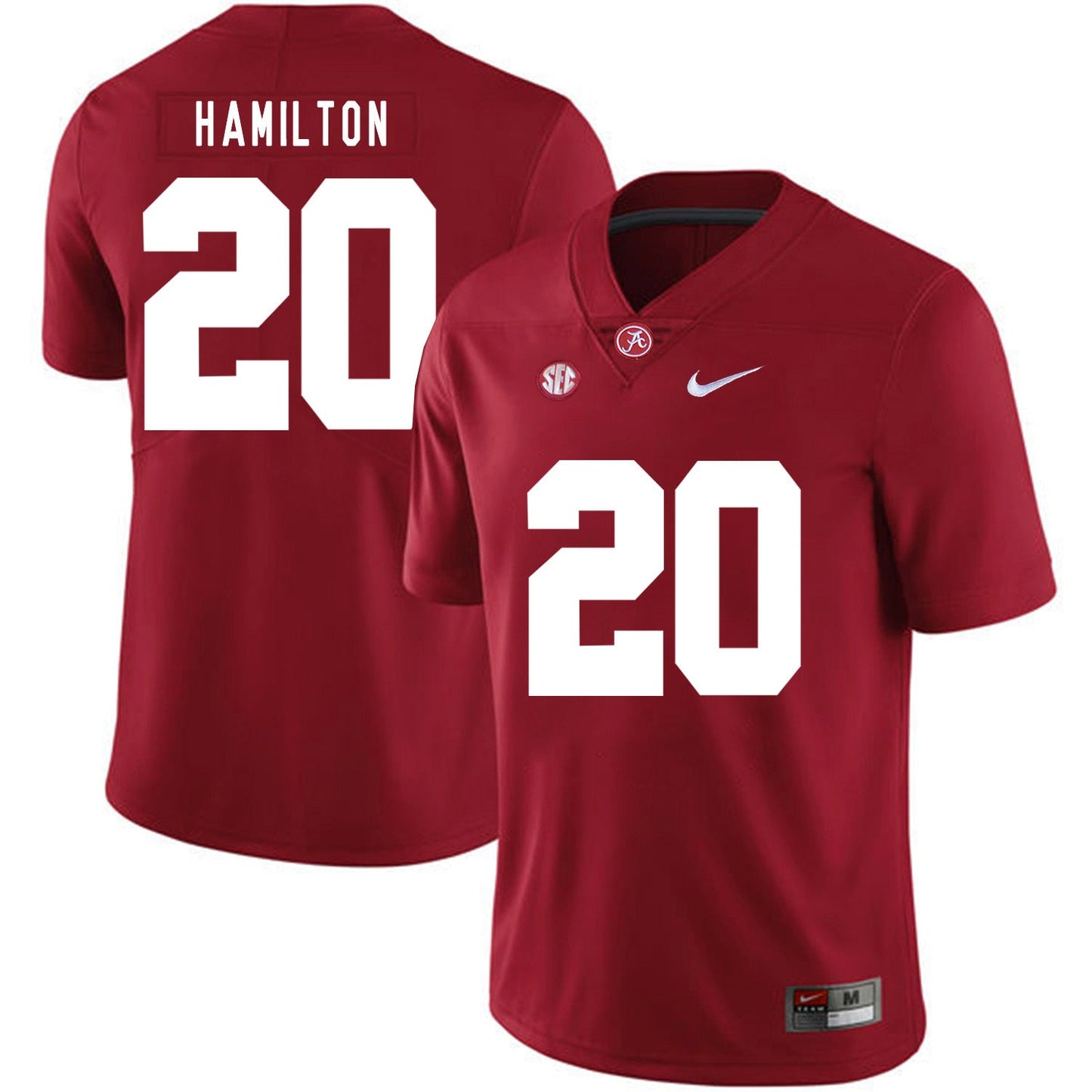 Shaun Dion Hamilton 20 Red .2jpg College Football Jersey football jersey product view 1
