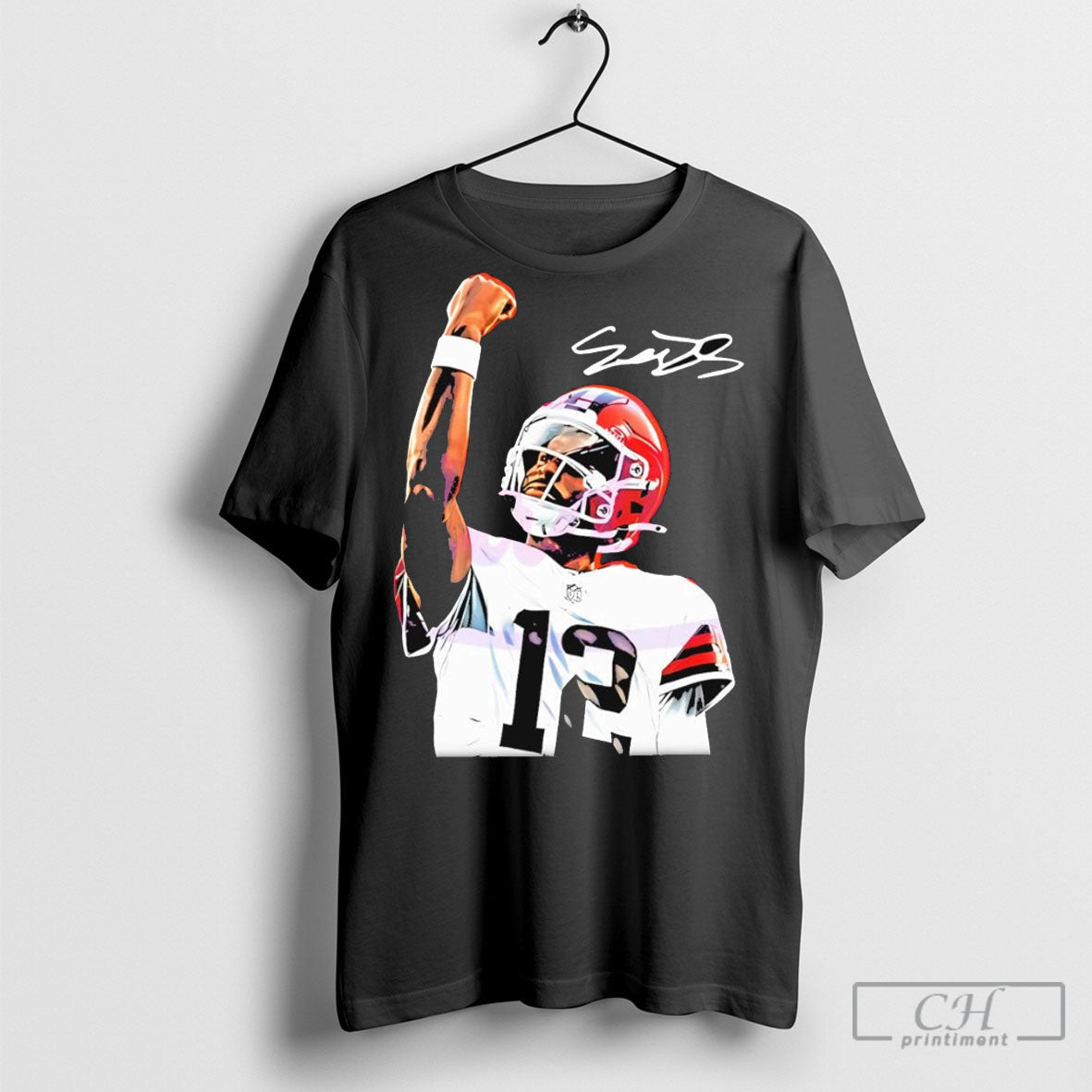Shedeur Sanders Cleveland Browns Football Jersey Player Ar Signature football jersey product view 1