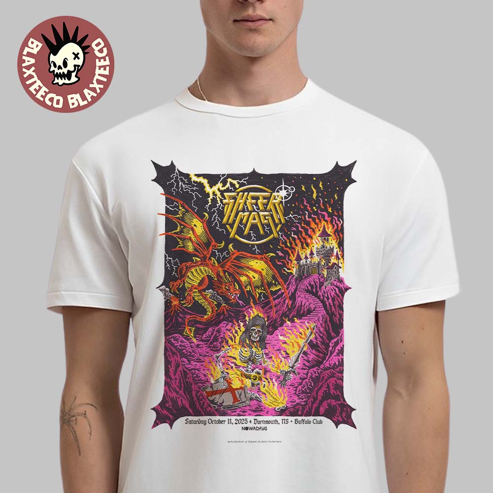 Sheer Mag Nowadays Fest 2025 Poster In Dartmouth Canada At Buffalo Club On October 11 2025 Unisex T-Shirt - T-Shirt, Sweatshirt, Hoodie