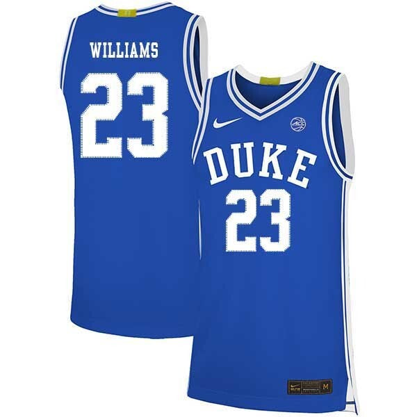 Shelden Williams 23 Blue College Football Jersey football jersey product view 1