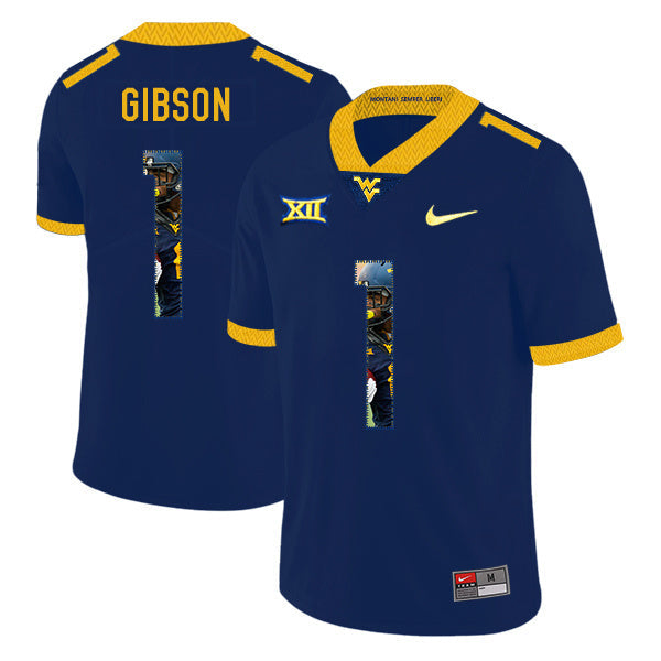 Shelton Gibson 1 Navy 1 College Football Jersey football jersey product view 1