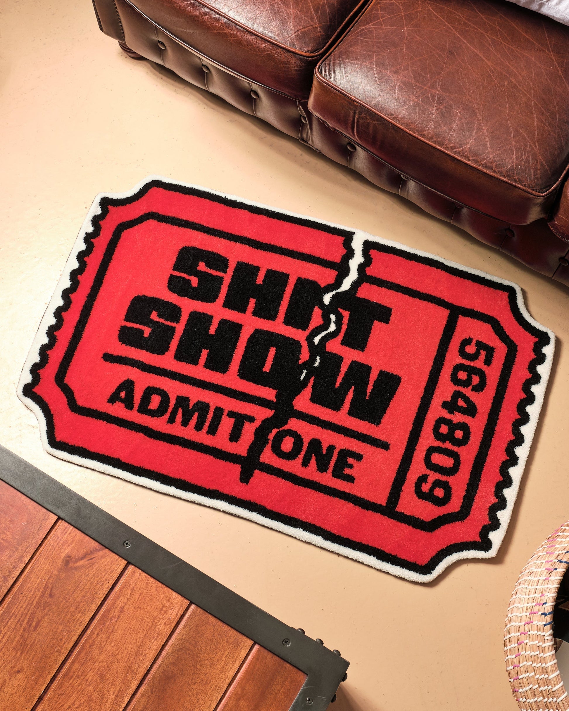 Shit Show Ticket Rug Unisex T-shirt, Sweatshirt, Hoodie, Long Sleeve Tee - T-Shirt, Sweatshirt, Hoodie