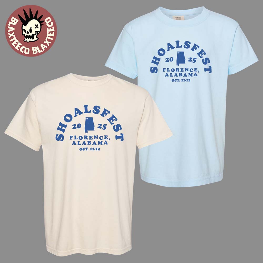 Shoals Fest 2025 In Florence Alabama Merch Tee At McFarland Park On October 11 2025 Alabama Map T-Shirt - T-Shirt, Sweatshirt, Hoodie