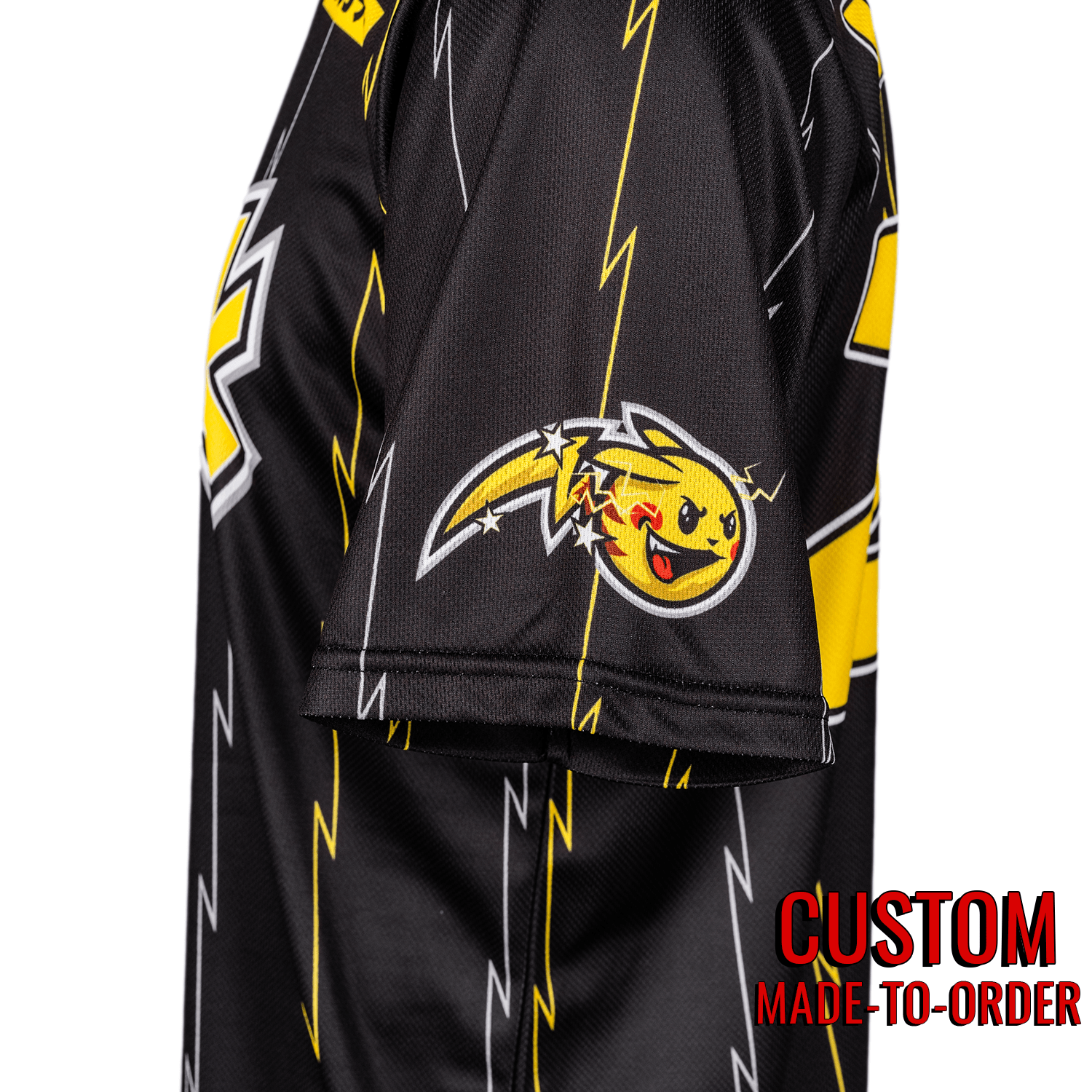 Shock PokéLeague Lifestyle Baseball Jersey *CUSTOM* baseball jersey product view 3