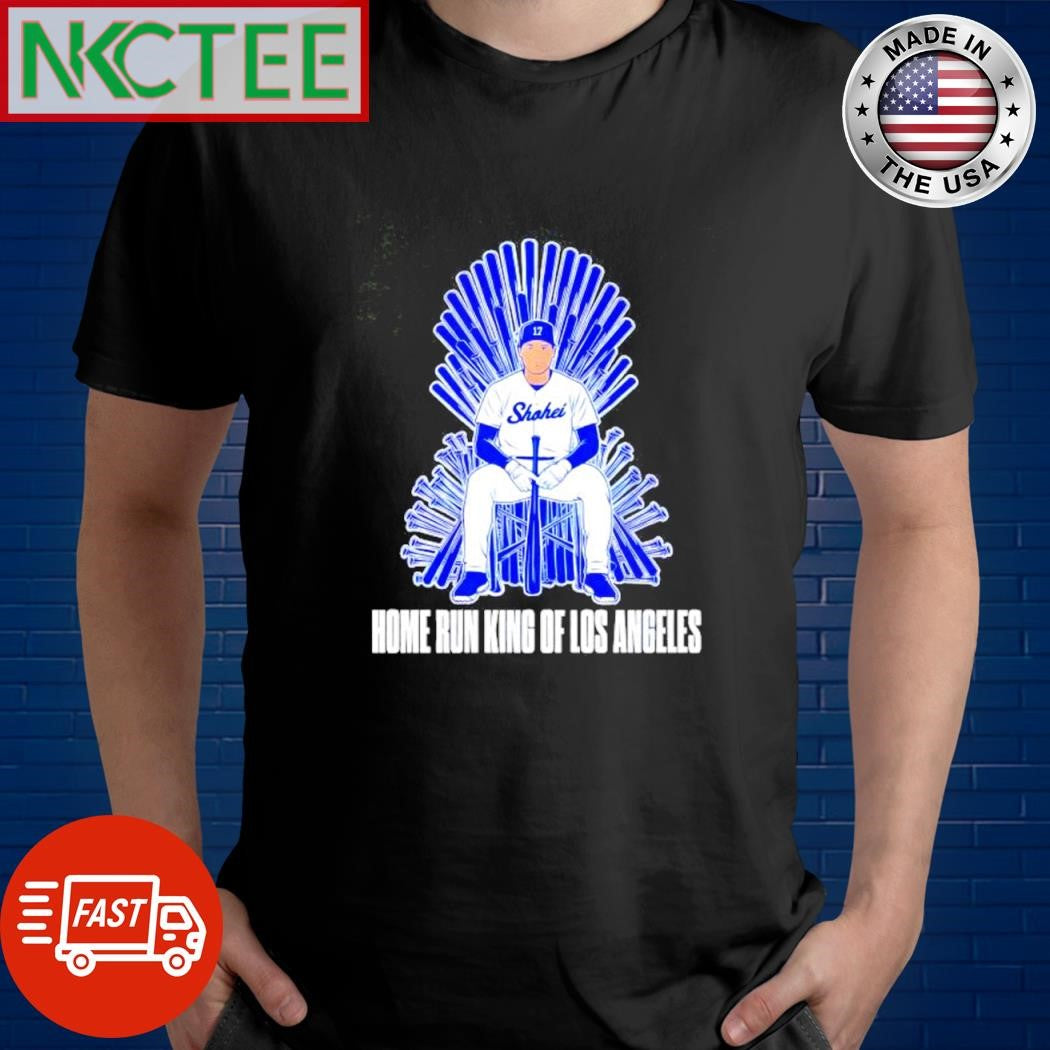 Shohei Ohtani Home Run King Of Los Angeles Dodgers x The Iron Throne shirt Unisex T-shirt, Sweatshirt, Hoodie, Long Sleeve Tee - T-Shirt, Sweatshirt, Hoodie