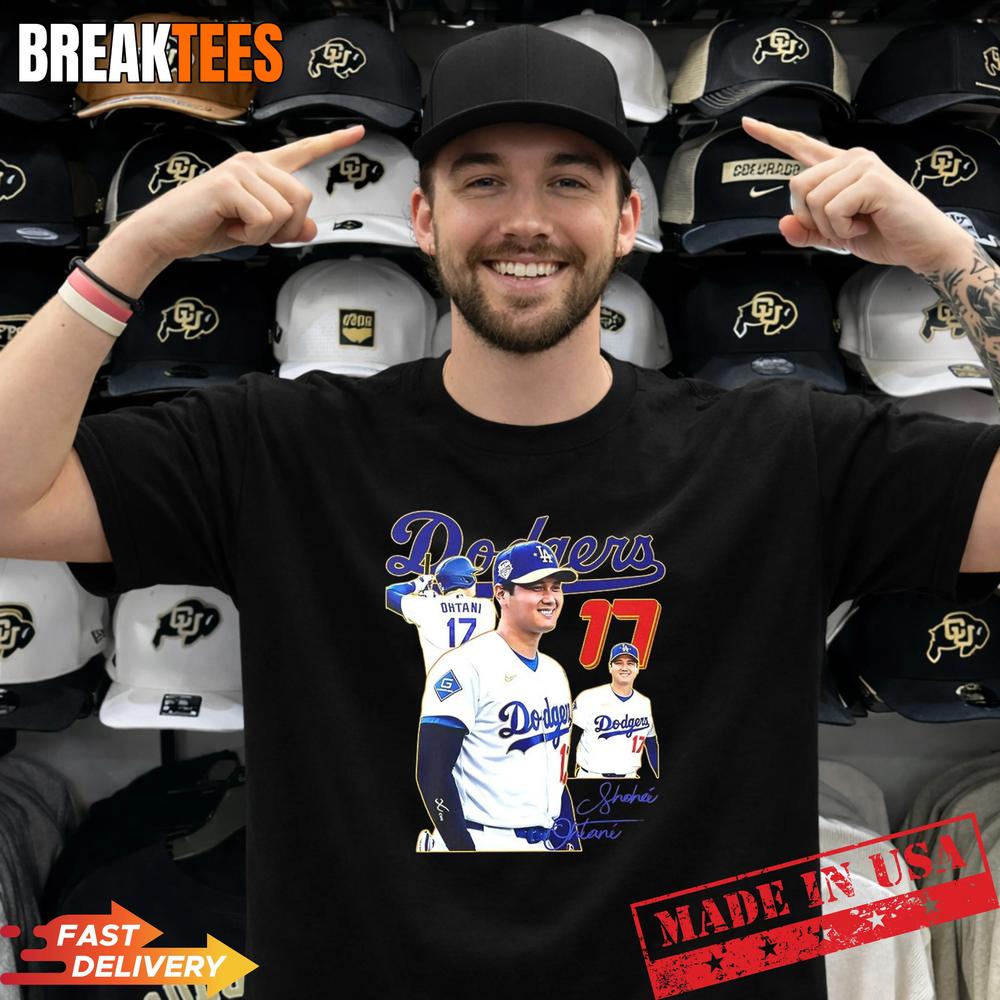 Shohei Ohtani Los Angeles Dodgers MLB 2026 signature T-Shirt Unisex T-shirt, Sweatshirt, Hoodie, Long Sleeve Tee - T-Shirt, Sweatshirt, Hoodie