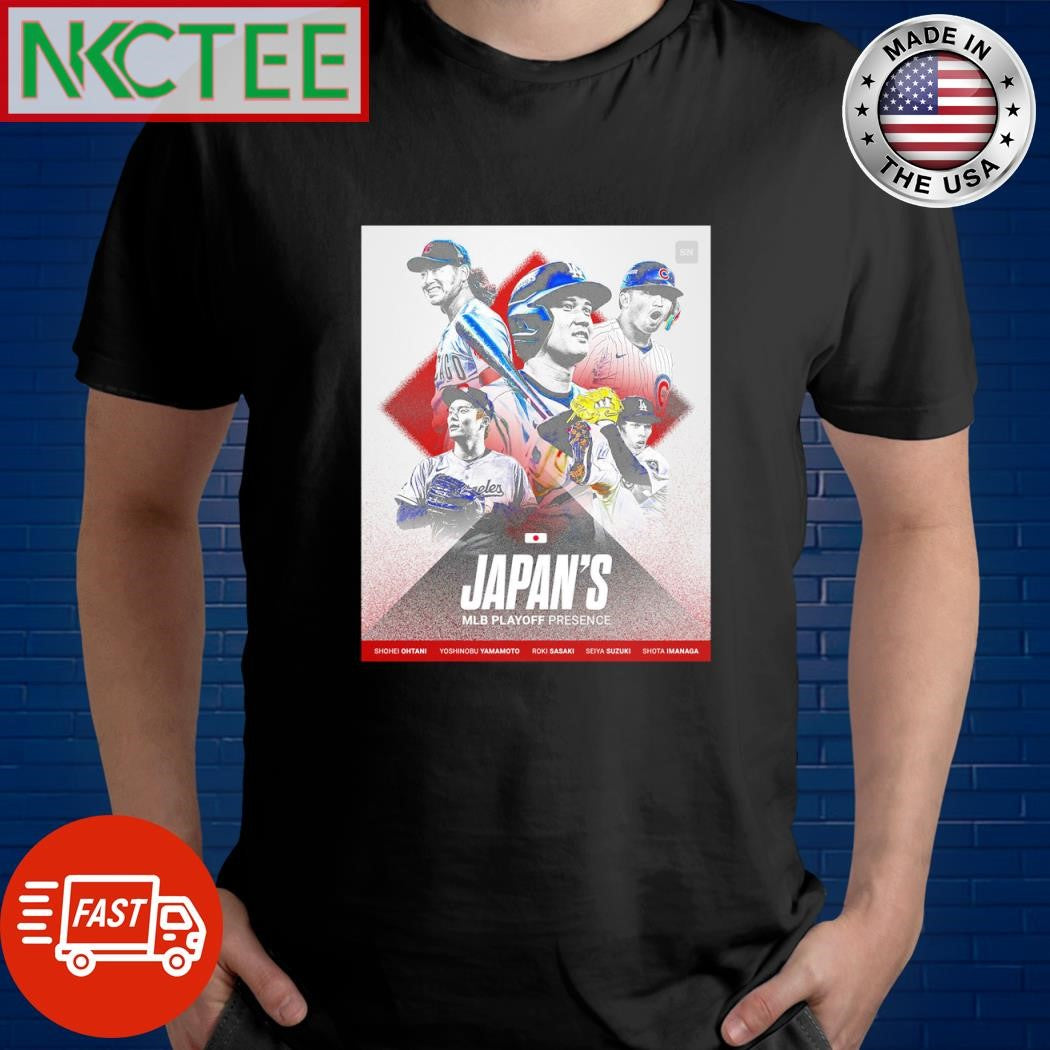 Shohei to Shota, the wealth of Japanese baseball talent has been on full display in these MLB playoffs shirt - T-Shirt, Sweatshirt, Hoodie