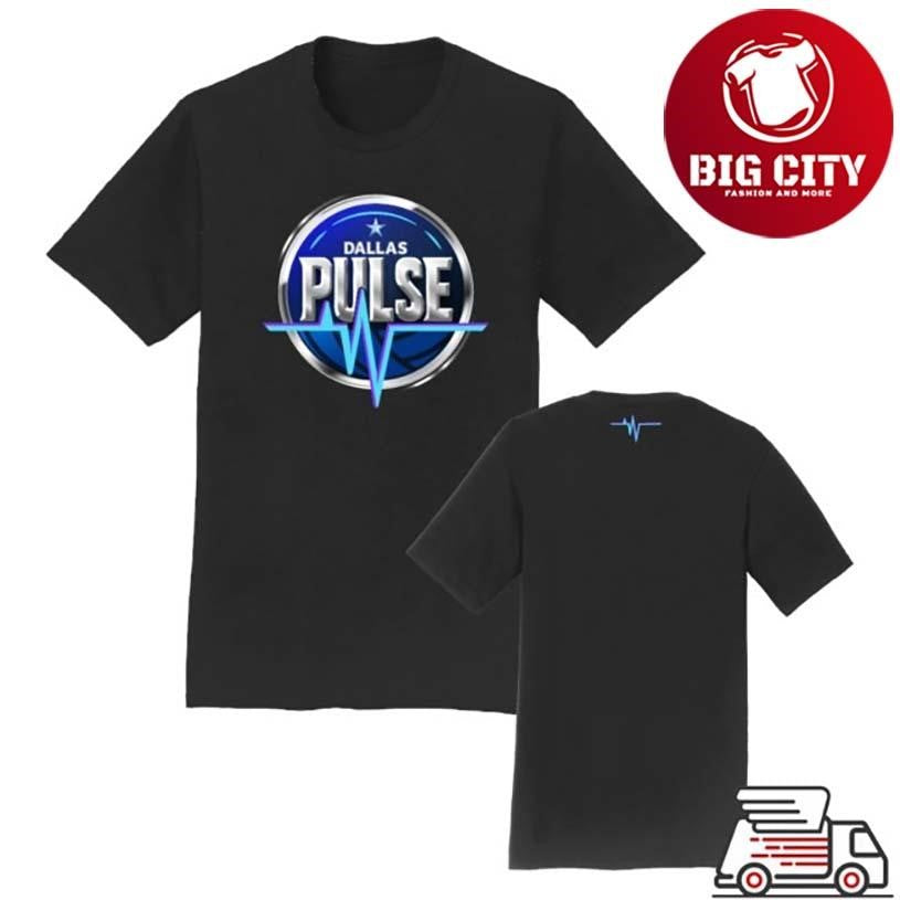 Shop Dallas Pulse Logo Two Sided Shirt Unisex T-shirt, Sweatshirt, Hoodie, Long Sleeve Tee - T-Shirt, Sweatshirt, Hoodie
