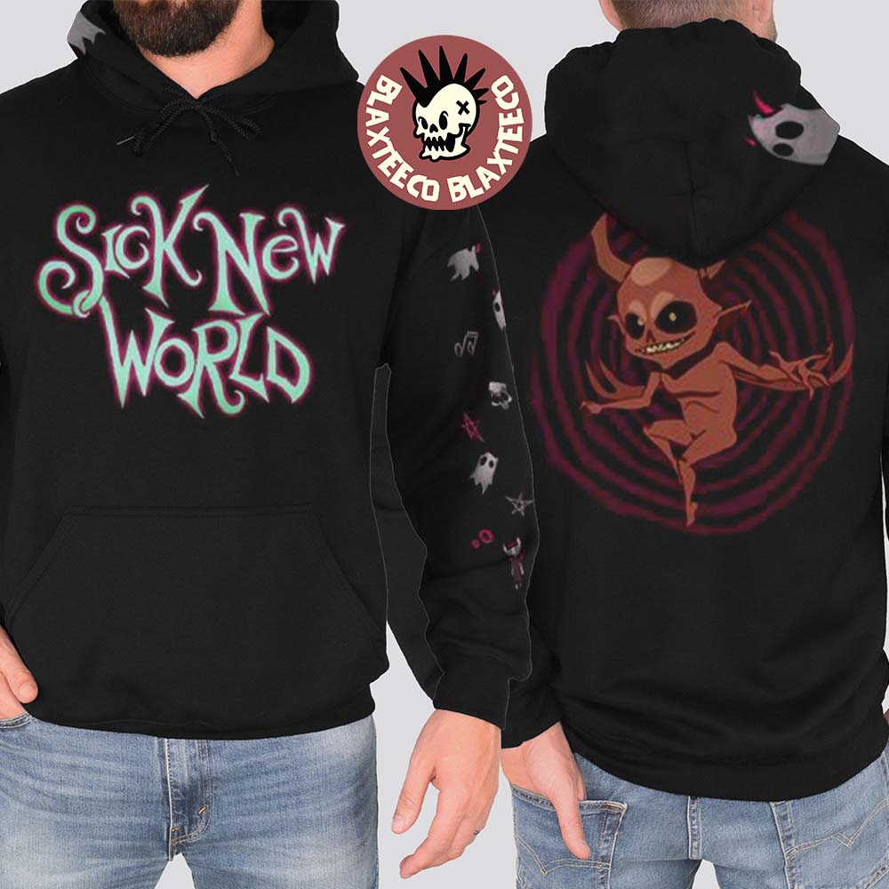 Sick New World 2026 Las Vegas Festival Merch On April 25 2026 Big Logo With Symbols Ghosts And Red Devil Hoodie - T-Shirt, Sweatshirt, Hoodie