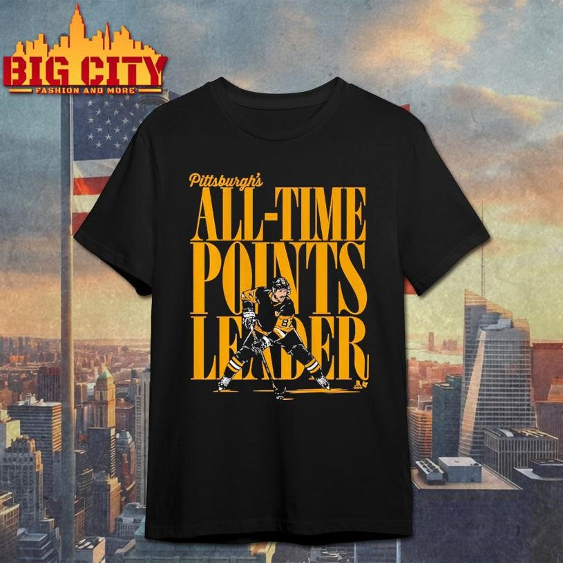 Sidney Crosby Pittsburgh All-Time Points Leader shirt Unisex T-shirt, Sweatshirt, Hoodie, Long Sleeve Tee - T-Shirt, Sweatshirt, Hoodie