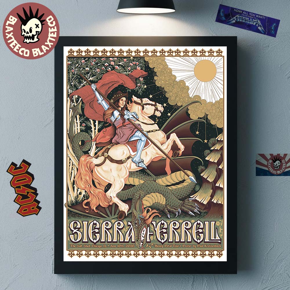 Sierra Ferrell Chicago Illinois 2026 Event Poster At The Salt Shed On June 10 2026 Home Decor Poster Canvas - T-Shirt, Sweatshirt, Hoodie