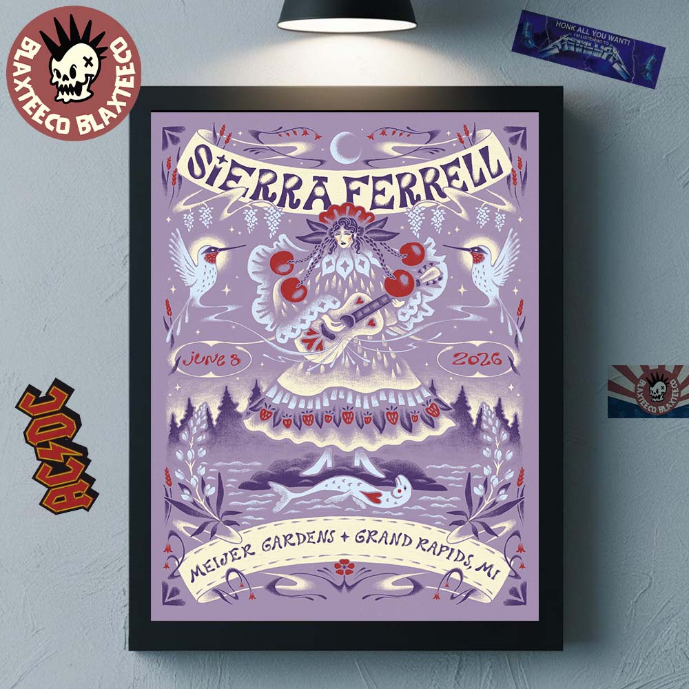 Sierra Ferrell Grand Rapids Michigan 2026 Event Poster At Meijer Gardens On June 8 2026 Home Decor Poster Canvas - T-Shirt, Sweatshirt, Hoodie