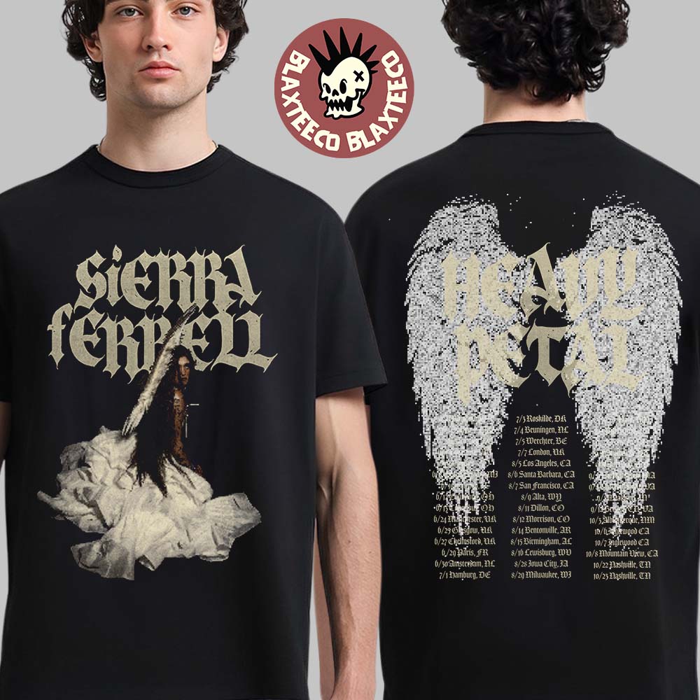 Sierra Ferrell Heavy Petal Tour 2026 Merch Photo With Wings Two Sided T-Shirt Unisex T-shirt, Sweatshirt, Hoodie, Long Sleeve Tee - T-Shirt, Sweatshirt, Hoodie