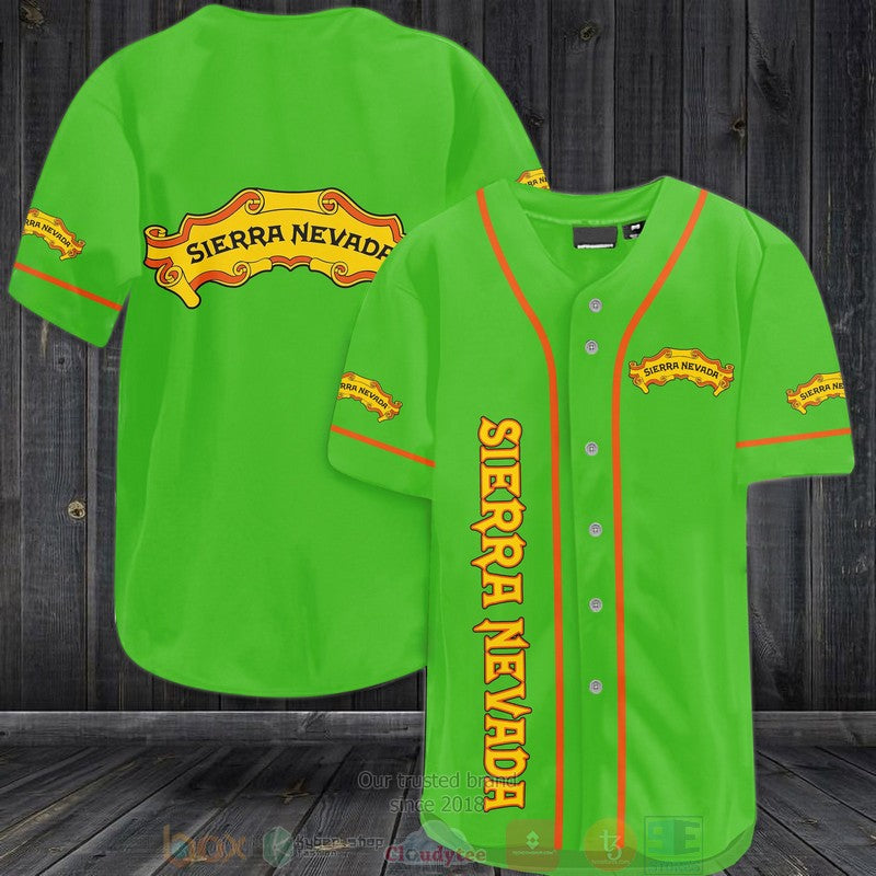 Sierra Nevada green Baseball shirt baseball jersey product view 1