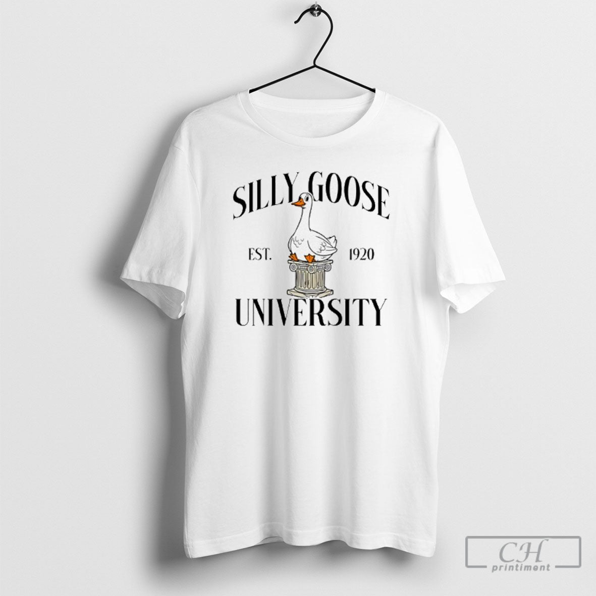 Silly Goose University Est 1920 Unisex T-shirt, Sweatshirt, Hoodie, Long Sleeve Tee - T-Shirt, Sweatshirt, Hoodie