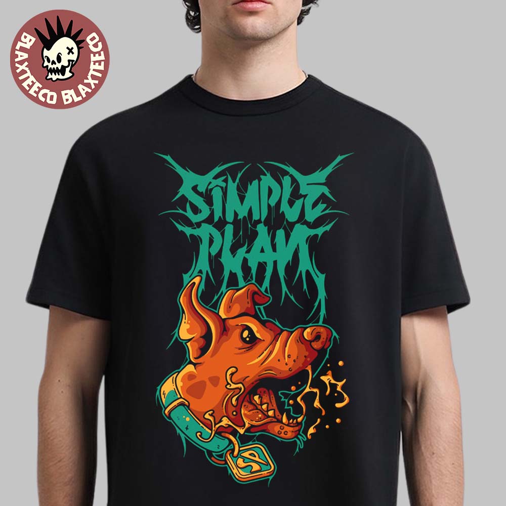 Simple Plan 2025 Halloween Spooky Metal Logo T-Shirt Unisex T-shirt, Sweatshirt, Hoodie, Long Sleeve Tee - T-Shirt, Sweatshirt, Hoodie