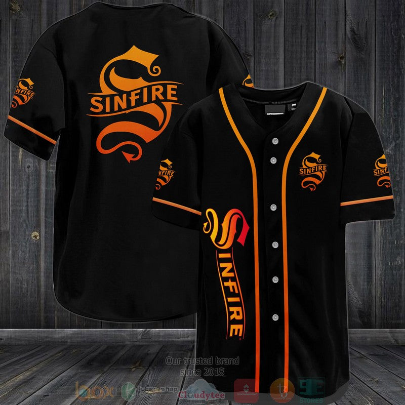 Sinfire Cinnamon Whisky Baseball shirt baseball jersey product view 1