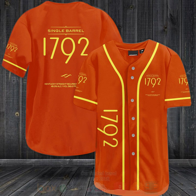 FASHION Single Barrel 1792 Baseball Jerseys Botton Shirt baseball jersey product view 1