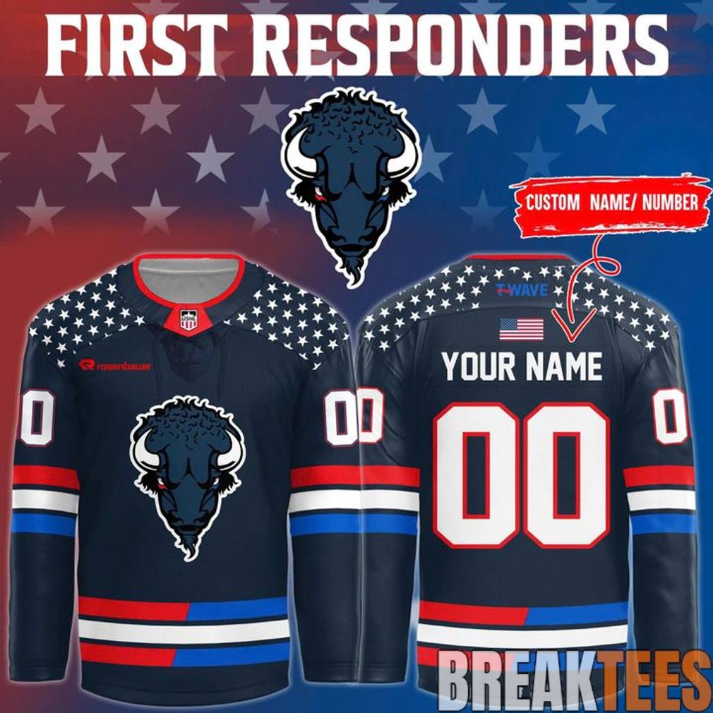 Sioux Falls Stampede 2026 First Responders Hockey Jersey hockey jersey product view 1