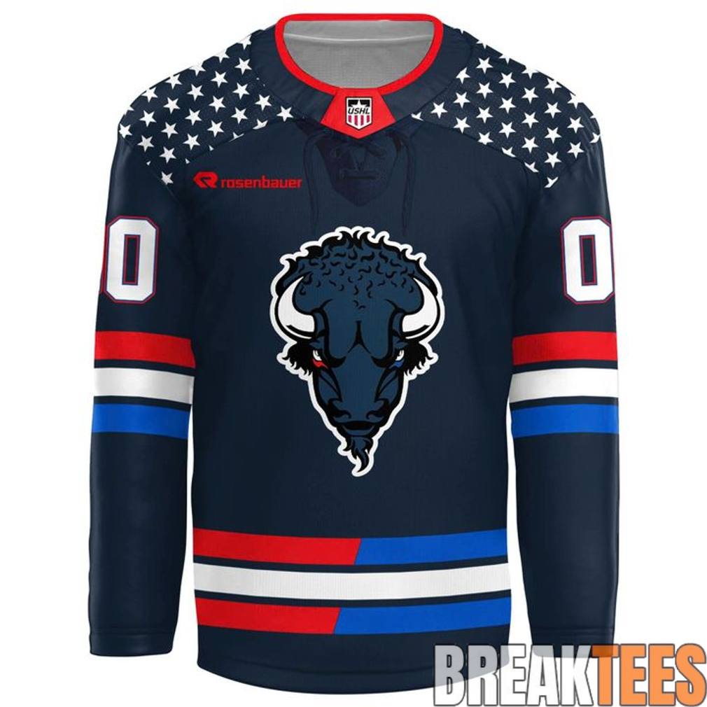 Sioux Falls Stampede 2026 First Responders Hockey Jersey hockey jersey product view 2