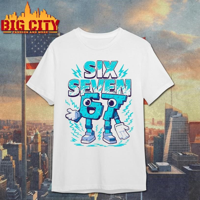 Six Seven Ice Cream Drip 67 Meme Shirt Unisex T-shirt, Sweatshirt, Hoodie, Long Sleeve Tee - T-Shirt, Sweatshirt, Hoodie