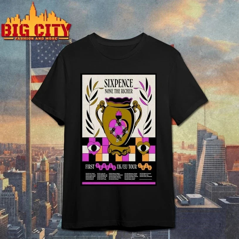 Sixpence None The Richer First Proper UK-EU Tour 2026 Poster shirt Unisex T-shirt, Sweatshirt, Hoodie, Long Sleeve Tee - T-Shirt, Sweatshirt, Hoodie