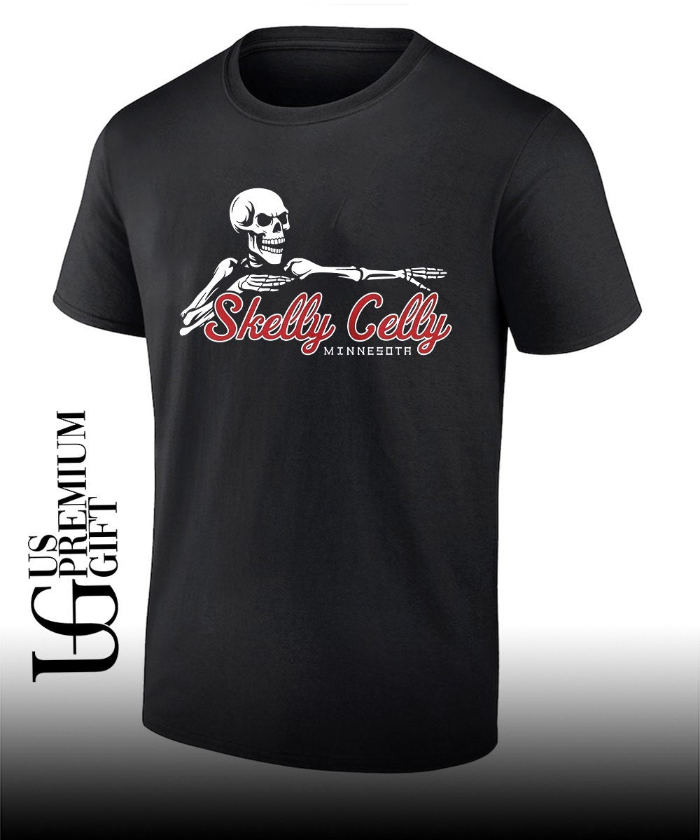 Skeleton Skelly Celly Minnesota shirt Unisex T-shirt, Sweatshirt, Hoodie, Long Sleeve Tee - T-Shirt, Sweatshirt, Hoodie