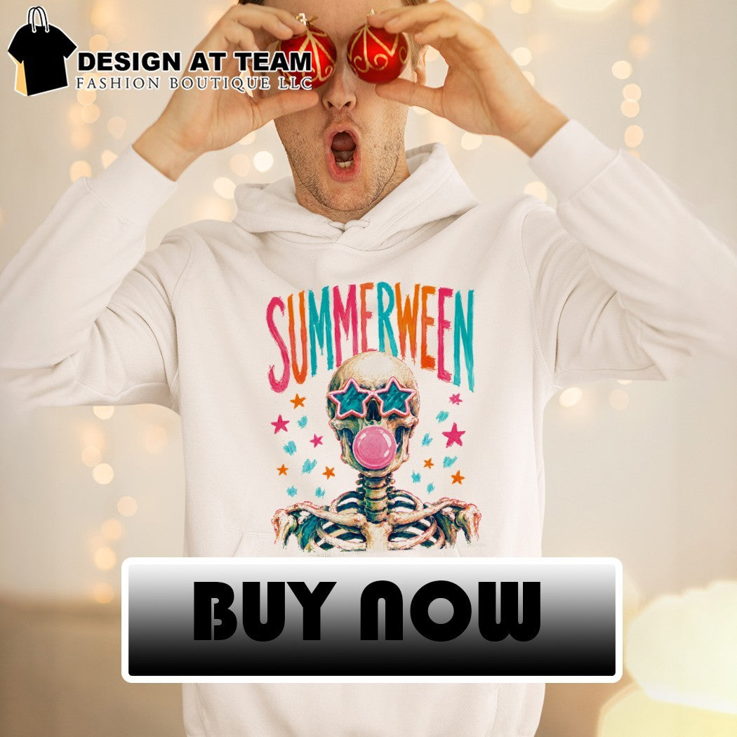 Skeleton blowing gum bubbles Summerween Skull - Adult & Kids T-Shirts, Sweatshirts & Hoodies apparel design preview 2