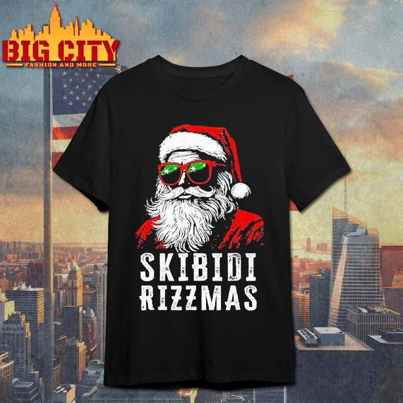 Skibidi Rizzmas Christmas Rizz Santa Claus Shirt Unisex T-shirt, Sweatshirt, Hoodie, Long Sleeve Tee - T-Shirt, Sweatshirt, Hoodie