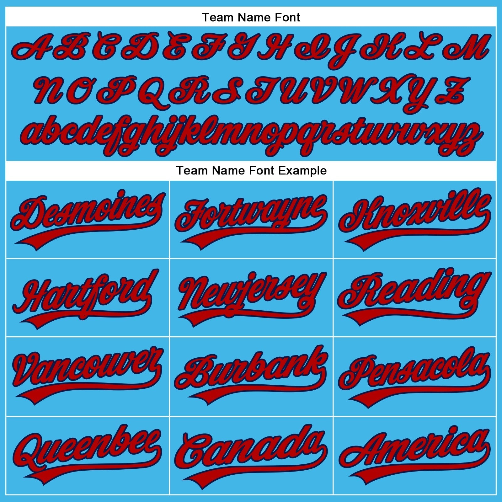 Custom Sky Blue Red-Navy Authentic Baseball Jersey baseball jersey product view 4