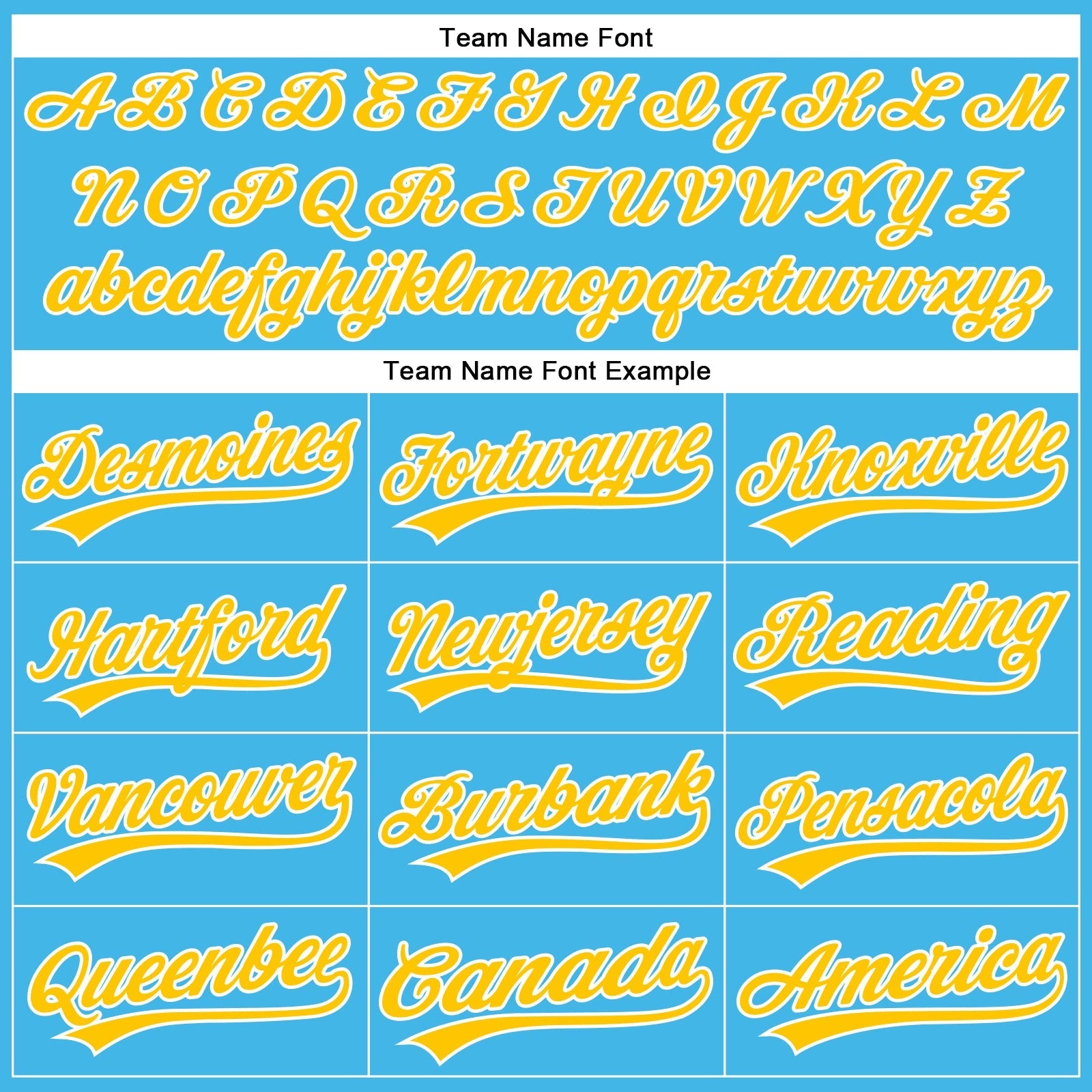 Custom Sky Blue Yellow-White Authentic Baseball Jersey baseball jersey product view 4
