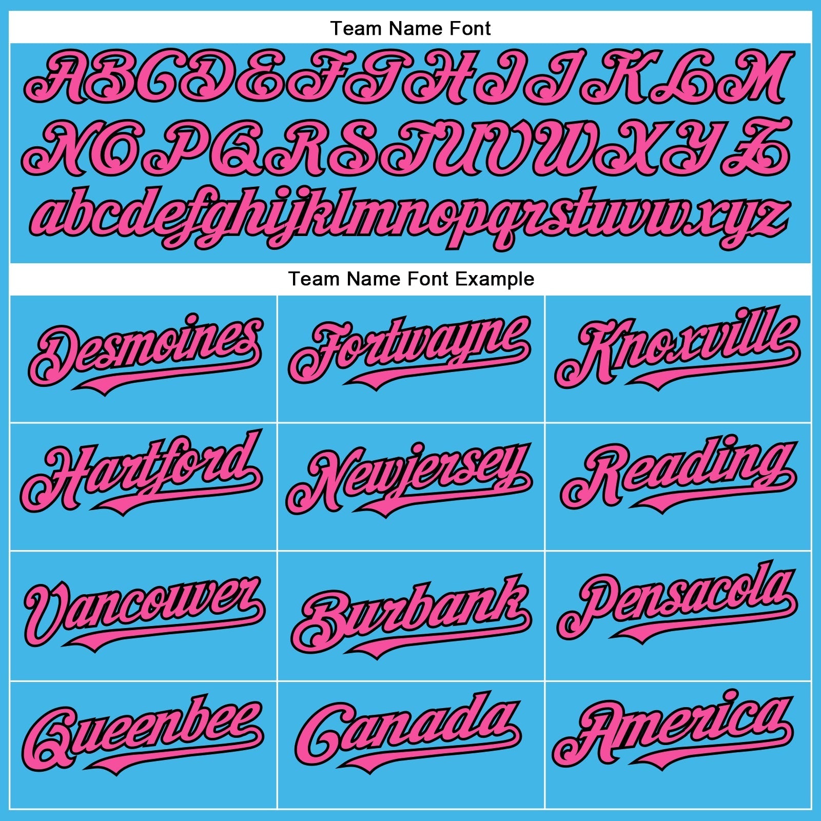 Custom Sky Blue Pink-Black Authentic Baseball Jersey baseball jersey product view 4