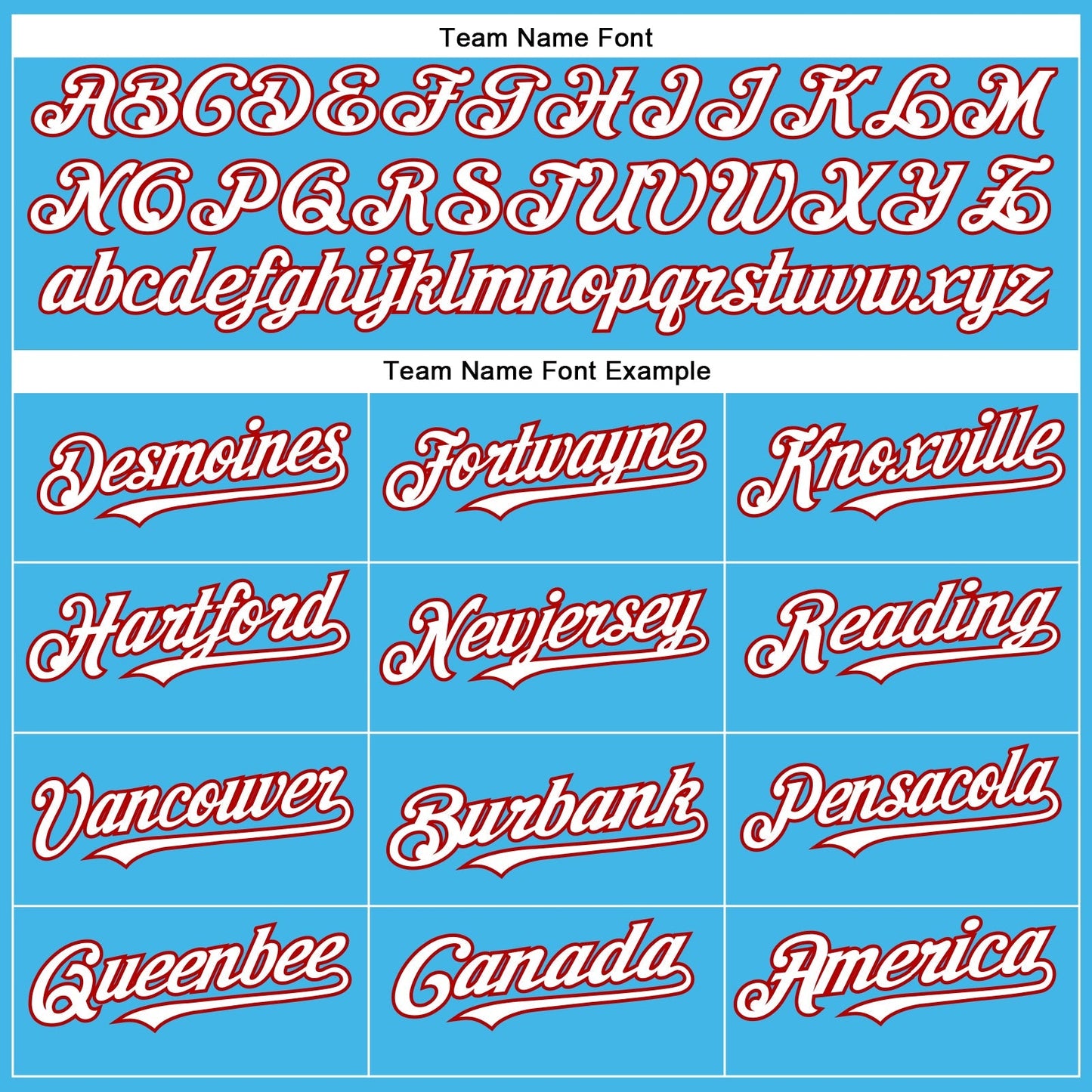 Custom Sky Blue White-Red Authentic Baseball Jersey baseball jersey product view 4