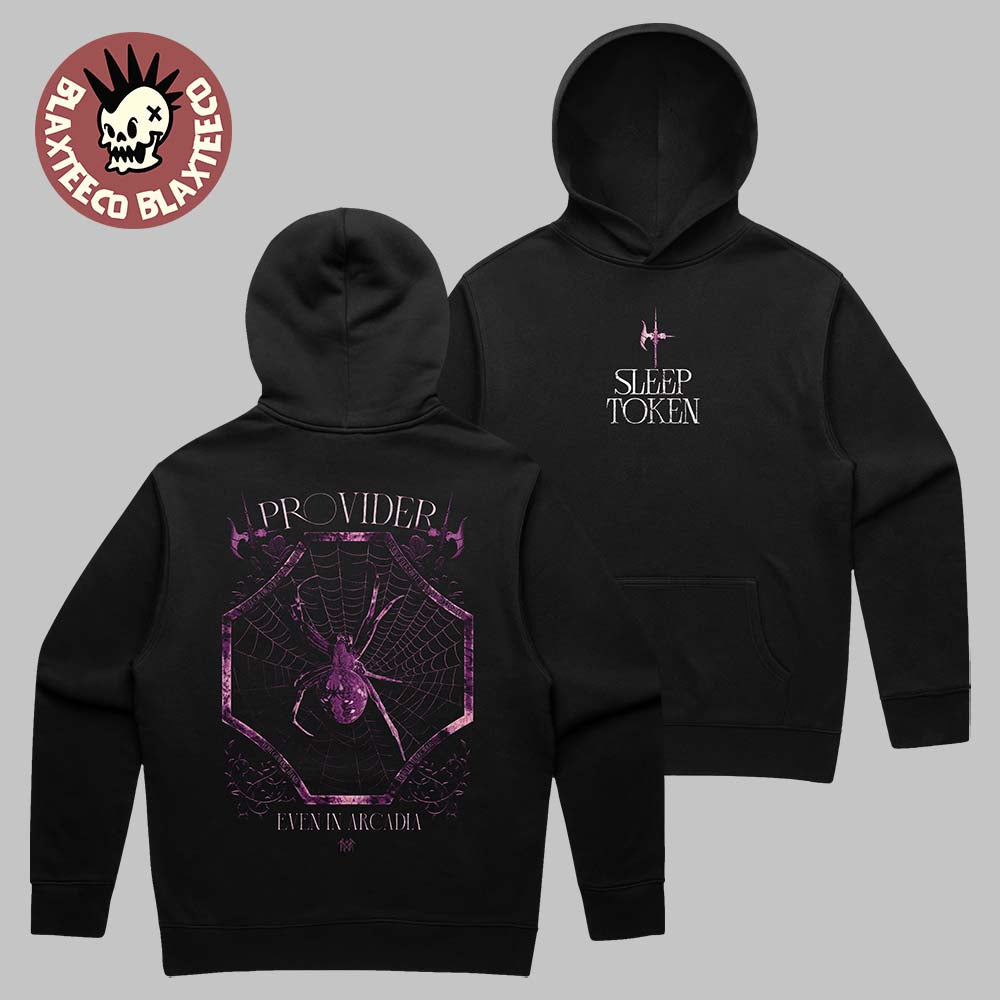 Sleep Token X Merch Jungle Exclusive Even In Arcadia Provider Spider Hoodie Unisex T-shirt, Sweatshirt, Hoodie, Long Sleeve Tee - T-Shirt, Sweatshirt, Hoodie