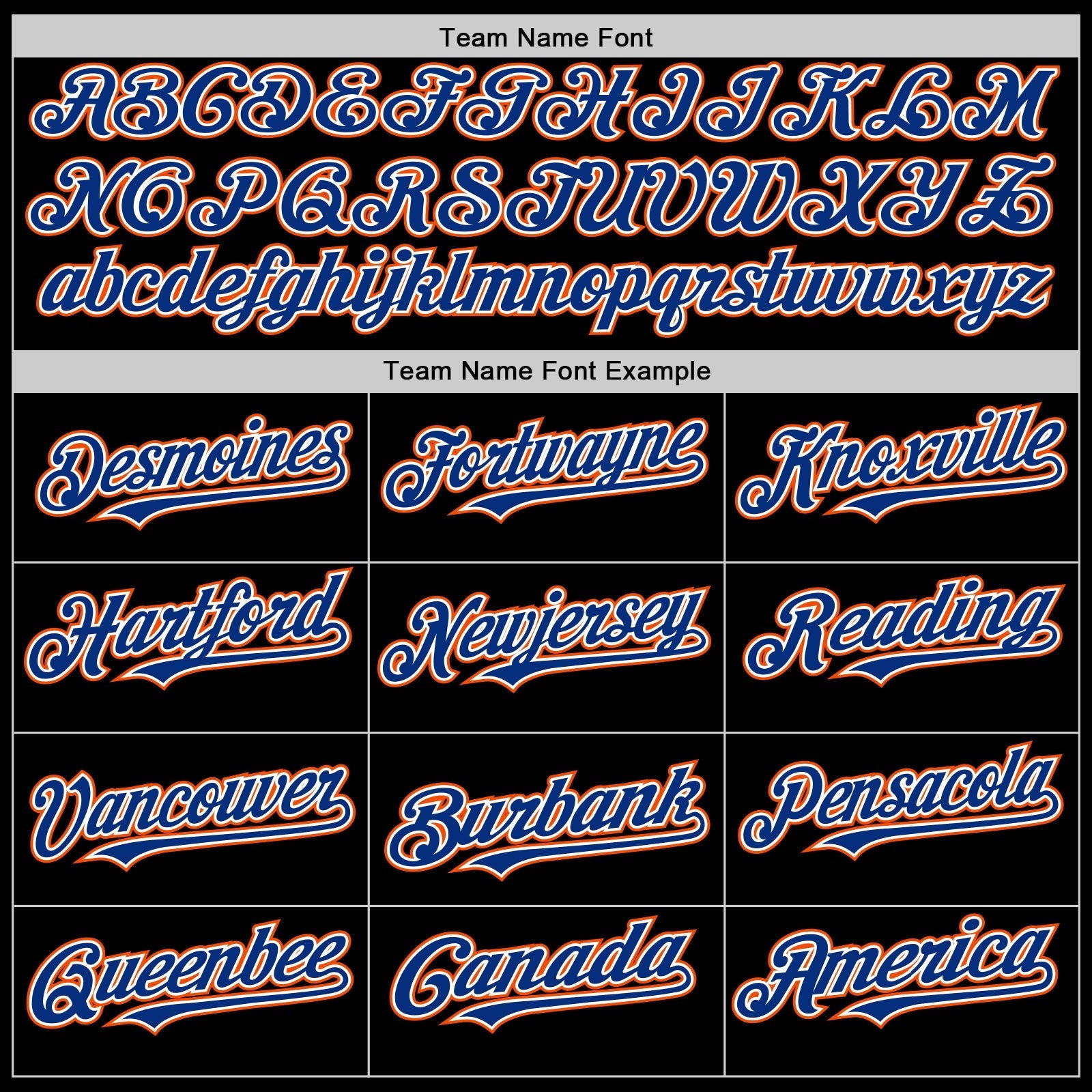 Custom Black Royal-Orange Authentic Sleeveless Baseball Jersey baseball jersey product view 3