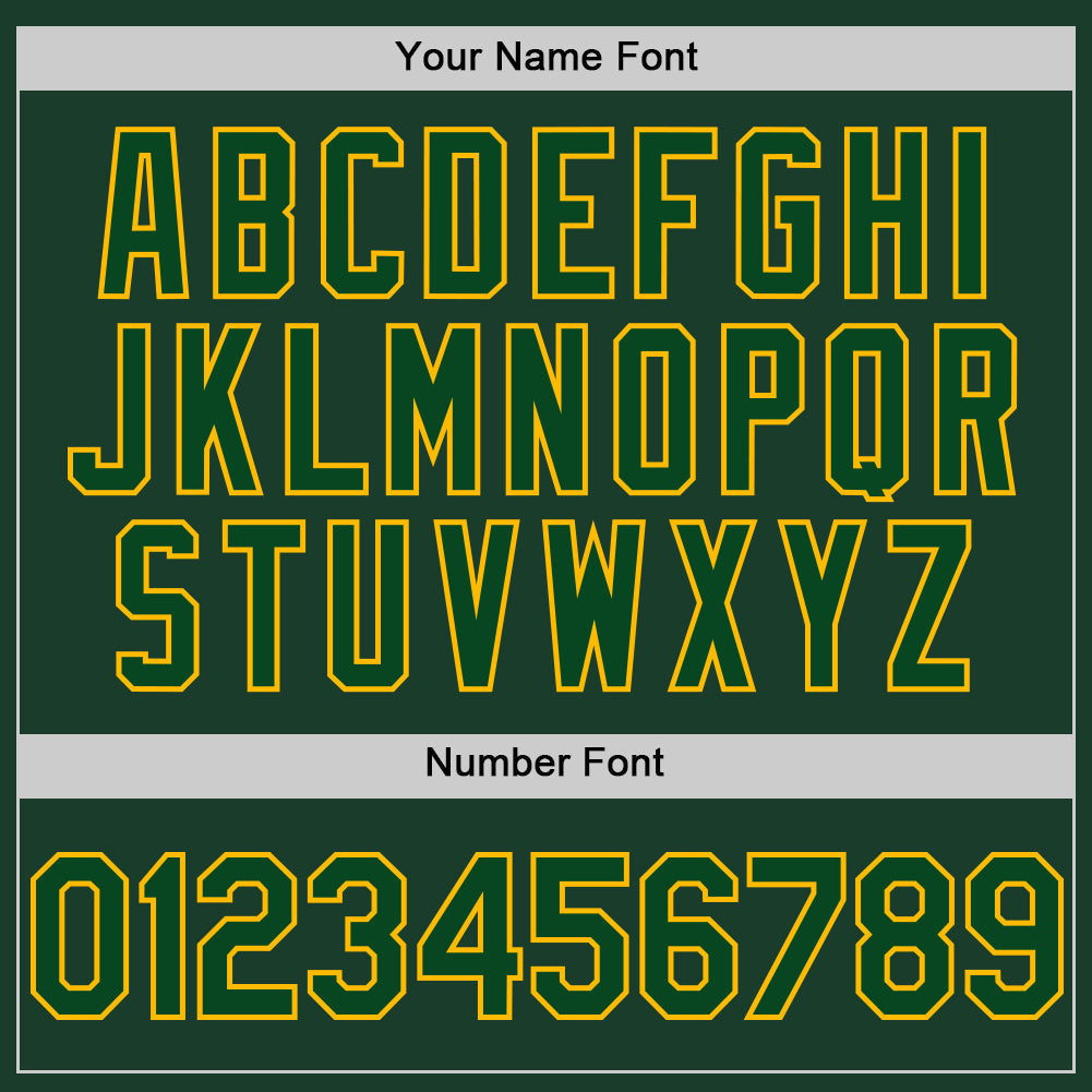 Custom Green Gold Authentic Sleeveless Baseball Jersey baseball jersey product view 4
